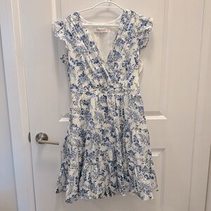 Blue and White Floral Dress NWOT​​